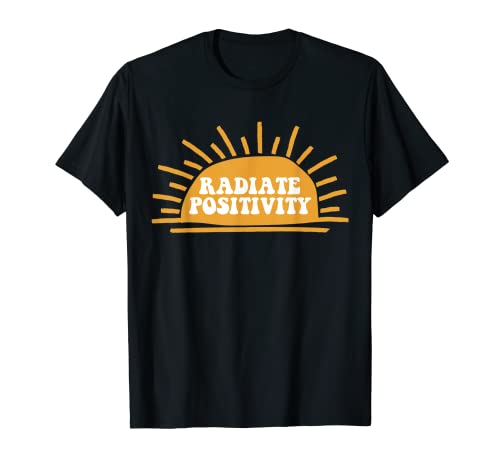 Irradiar positividad Sunshine Positive Vibes Camiseta