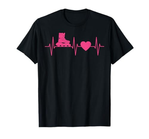 Patines en línea Patines Patines Patines Heartbeat Line Regalo Camiseta