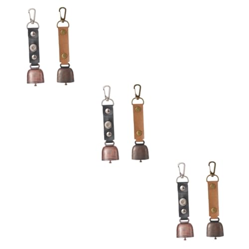 BESPORTBLE 6pcs Outdoor Hanging Bells for Hiking Camping and Wildlife -Lost Alert Bells for Pets Easy to Install