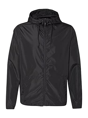 Independent Trading Co. - Lightweight Windbreaker Full-Zip Jacket - EXP54LWZ - 2XL - Black2