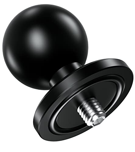 Brcovan Aluminum Alloy 1'' Ball Adapter With 1/4"-20 Threaded Stud For Action Camera & Camcorder Compatible With Ram Mounts B Size Double Socket Arm #TOP7