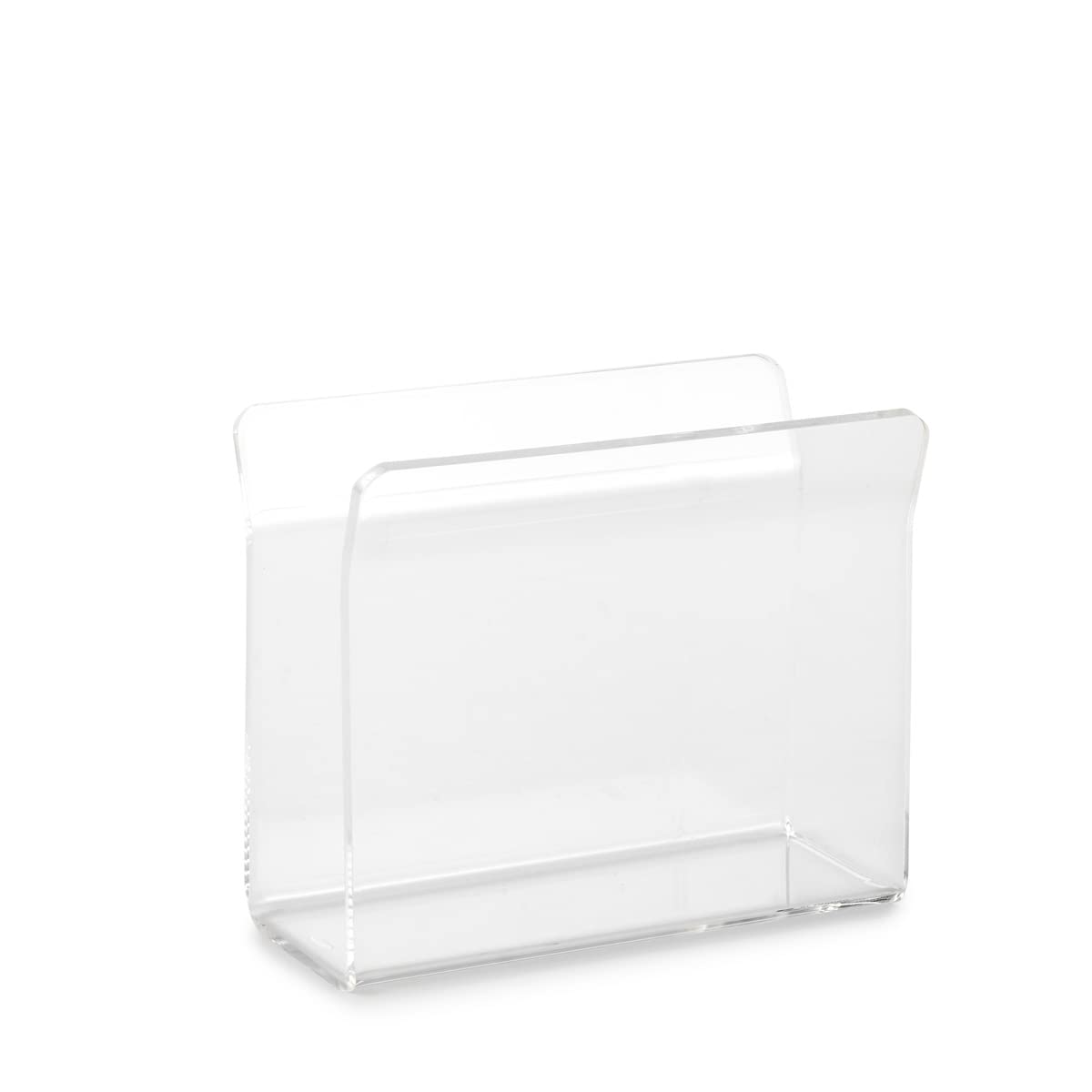 Huang Acrylic Clear Upright Standing Cocktail Napkin Holder | for Cocktails, Hosting, Picnics, Weddings, Parties | Long Lasting Premium Acrylic Construction 2