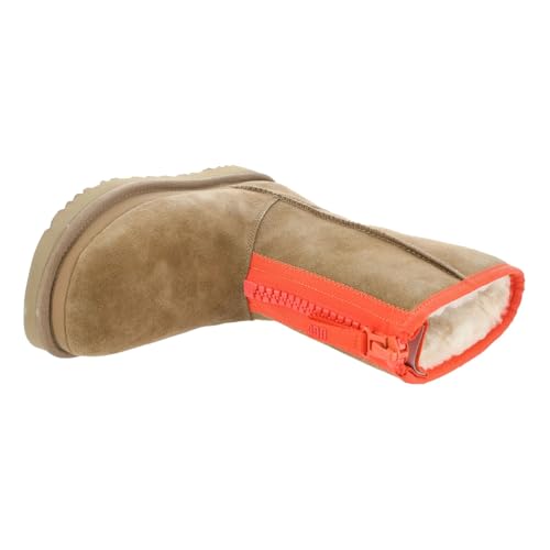 UGG Women's Classic Short Zipper Tape Logo Fashion Boot2