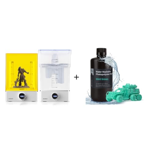 ELEGOO Mercury X Bundle machine de cure et résine lavable à l'eau vert menthe 1000g