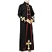 COSDREAMER Mens Clergy Pastor Robe Preacher Cassocks Mens Praise Worship Robes Costume (X-Large)