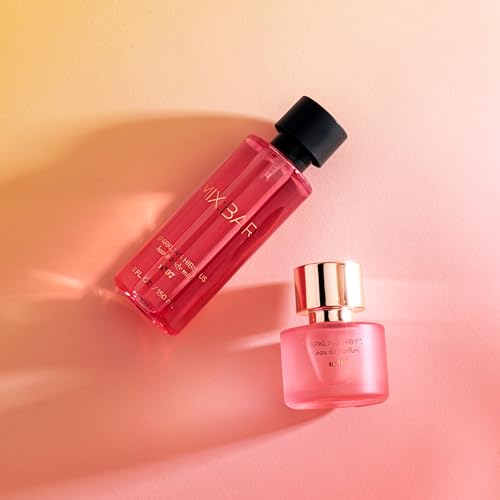 Image of MIX:BAR Sparkling Hibiscus Hair + Body Mist Spray for Women + Girls - Bergamot, Hibiscus, Cashmere Musk, Champagne Bubble Fragrance Notes - Bergamot Bedroom + Hair + Body Oil Spray - Vegan - 5oz