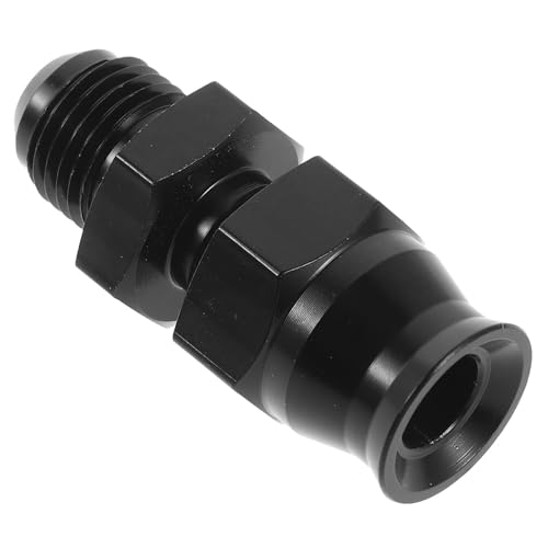 PRETYZOOM Adaptateur Rapide en Alliage D'aluminium de Conduite de Carburant Noir, Installation Facile et Sécurisée pour Système d'alimentation Automobile