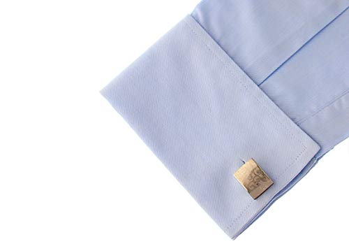 Set de Mancuernillas Daesar para Camisa Hombre Plata miniatura 4