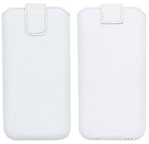 Étui cuir ZTE Blade A31 blanc coque silicone protection intégrale Suncase - 3