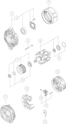 Mahle Alternateur MG471 à haut rendement énergétique stable