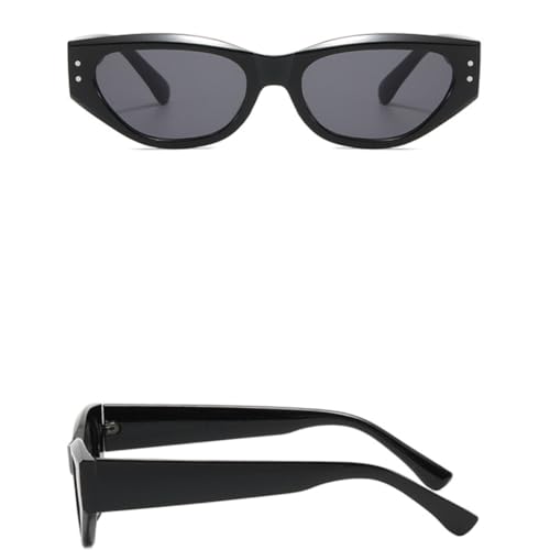 Lunettes de soleil œil de chat femme style rétro jaune UV400
