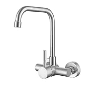 Fácil de Usar: Nota: La distancia entre los orificios de agua caliente y fría se puede ajustar de 9,5 a 12,5 cm, y la especificación de la interfaz de montaje en pared es G1/2. Las instrucciones son claras y fáciles de entender, y la instalación es s...