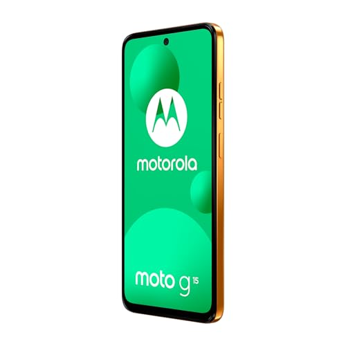 Moto g15 128 Go, Smartphone debloqué, écran 6,72", Appareil Photo 50 MP, Batterie Haute capacité 5200 mAh, Orange Mandarine, Coque de Protection et câble USB C Inclus – Image 6