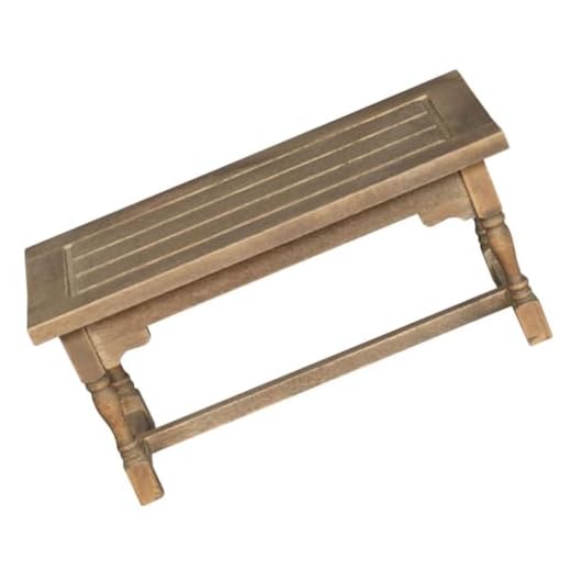 Didiseaon Mesa En Miniatura para Casa De Muñecas Mesa Auxiliar Rectangular A Escala 1:12 Mini Casa Mesa De Té Y Café Modelo De Muebles De Madera para Jardín De Hadas Accesorios para