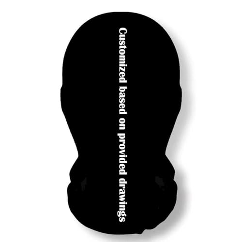 Personalisierte Vollgesichtsmaske Maske Gesicht Verkleidung Schwarz Unisex Personalisierte 3D-Druck Masken Kopfmaske Für Geburtstag Halloween Party Kostüm Cosplay
