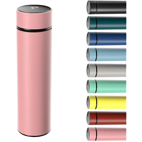 Homealexa 500ml Insulated Travel Mug with Temperature Display Cover