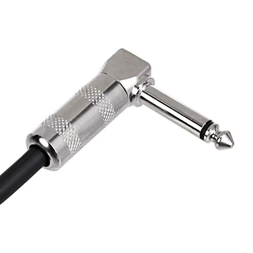 Cable de guitarra eléctrica Amazon Basics de 10 pies, tweed amarillo y marrón
