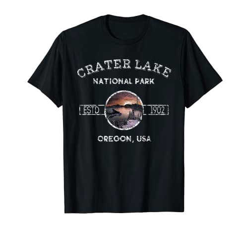 Vintage Crater Lake Oregon National Park T-Shirt