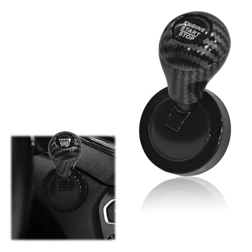 JYIS Car Joystick Push to Start Button Cover Universal Auto Interior One-Touch Starter Protector Metal Alloy Engine Start Stop Rocker Lever Accessories Fits Most Vehicles1PCS