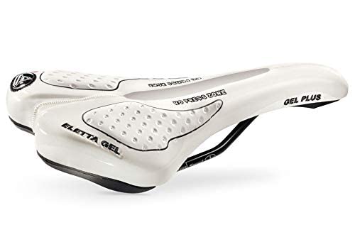 Selle Montegrappa FAHRRADSATTEL Trekking Mountainbike MTB Sattel New ELETTA Gel 2015 Made in Italy Farbe: Weiss Cover