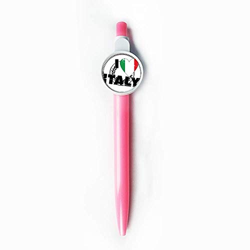 Stylo rétractable I Love Italy bleu cadeau original pour italophile