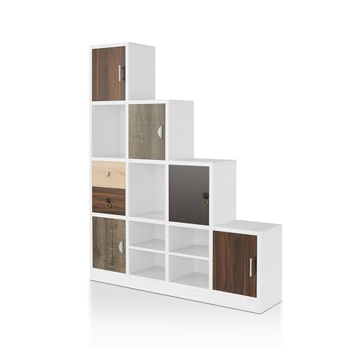 HOMES: Inside + Out Catrina Modern 10-Cube Storage Bookcase with...