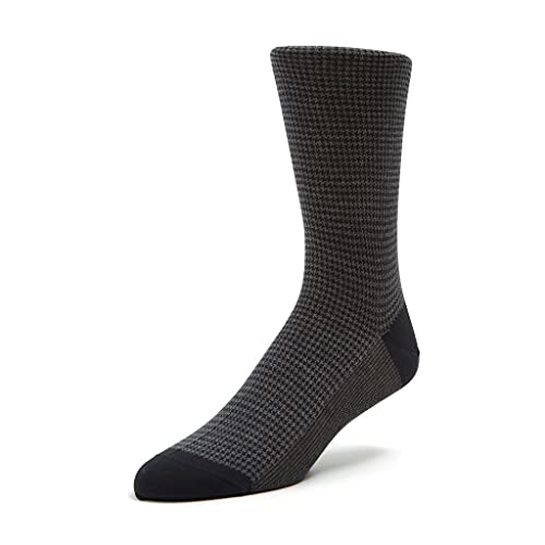 Bresciani Mid-Calf Jacquard Cotton Men's Italian Dress Socks