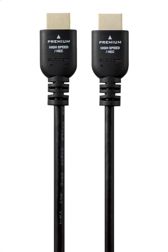 Amazon | エレコム HDMI ケーブル 1m プレミアム 4K2K(60Hz) 【Premium