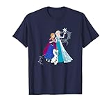 Disney Frozen Olaf Anna & Elsa Sisters Snowflake Portrait T-Shirt