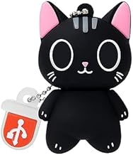 BORLTER CLAMP Cute Flash Drive, USB Flash Drives, 64GB Cartoon Cat Memory Thumb Stick USB 2.0 Animal Drive Data Storage Gift USB Disk Pendrive with Keychain