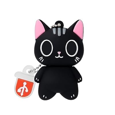 BORLTER CLAMP Linda Unidad Flash, Unidades Flash USB, 32 GB de Dibujos Animados Gato Memoria Pulgar Stick USB 2.0 Animal Drive Almacenamiento de Datos Regalo USB Disco pendrive con Llavero | Ya disponible en tu tienda friki favorita! En mundofriki.es!