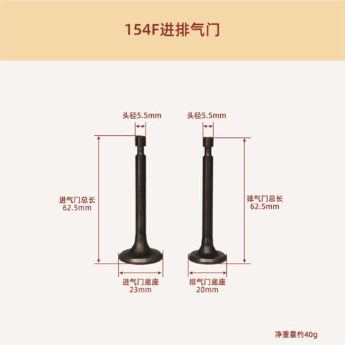 Válvula de escape para bomba generadora compatible con motor 177F y 188F 3