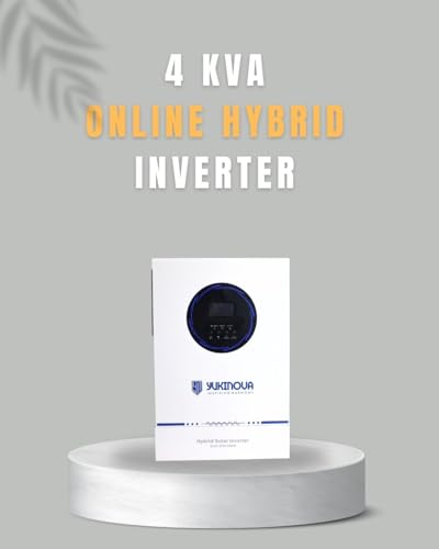 Image of Hybrid Inverter for Home & Office | Pure Sine Wave Heavy Load UPS | Solar + Grid + Battery Compatible | Smart Power Backup System | 4kVA