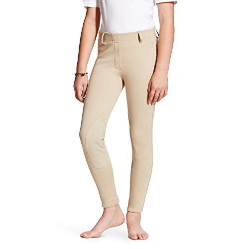 ARIAT Kid's Heritage Knit Knee Patch Breech Tan Size 12 Regular - image 1