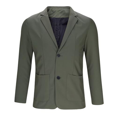 Mens Lapel Blazer Casual Sport Coats Regular Fit Two Button Suit Jacket Lightweight Sports Work Jackets with Pockets4