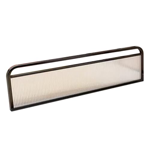 Half Wall Countertop Low Fence Divide, Semi-Privacy Glass Restaurant Raised Screen Partition, Restaurant Dining Table Decorative Screen, 20cm 30cm 40cm 50cm Raised Fence(H 20cm/7.8in,Long 70cm/27.5in)