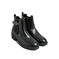 Yours - Faux Leather Buckle Ankle Boots In Wide E Fit & Extra Wide Eee Fit - Women's