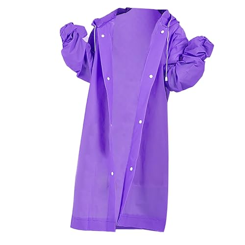 Kids Boy Girl Raincoat Solid Color Portable Lightweight Outdoor Rainproof Windproof Mudproof Rainwear