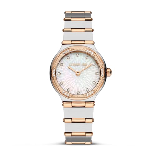 Cerruti 1881 - Reloj de pulsera Rendinara - Movimiento de cuarzo - Ancho de la caja: 26 mm - Acero inoxidable, plata, 26, Pulsera