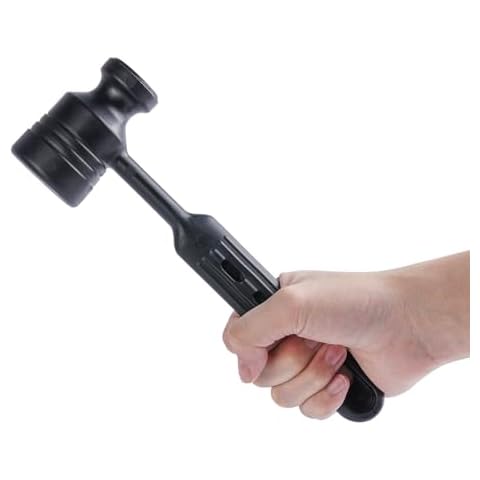 Rubber Mallet - Durable and Environmentally Friendly Integrated Rubber Mallet for Camping, Flooring, Tent Posts, Woodworking - Ergonomic Grip Cover
