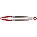 Tovolo Mini Silicone Easy-Grip Tongs, Non-Slip Handle, 8.25 Inches, Candy Apple Red