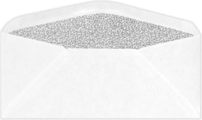 LUXPaper #10 Commercial Flap Business Envelopes | Security Tint | 4 1/8" x 9 1/2" | White | 24lb. Text | 50 Qty