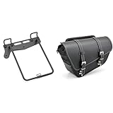 【エリミネーター/SE専用セット】デイトナ(Daytona) バイク用 サドルバッグサポート 左側専用 38523 & ヘンリービギンズ(Henly Begins) バイク用 サイドバッグ 11L 左側専用 サドルバッグ DHS-38 スラッシャー/プレーン 40412