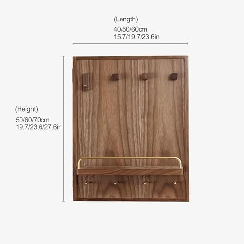 Decorative Wall-Mounted Breaker Fuse Box Cover with Shelf Hooks - Flip-Up Electric Panel Cover for Living Room & Office (15.7x19.7in)