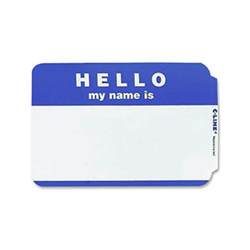 C-line Hello My Name Is Adhesive Name Badges (CLI92235)