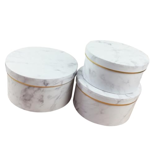 Boîtes rondes en papier pour emballage floral de mariage et cadeaux d'anniversaire
