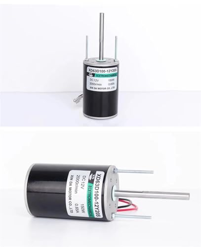 Micro moteur cc 12V 24V haute vitesse 63D100 avec son support de fixation robuste