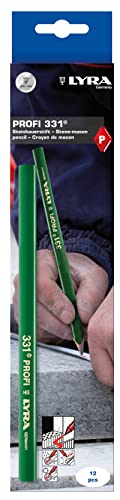 LYRA Steinhauerstift 331® Lot de 12 crayons ovales de 24 cm de long