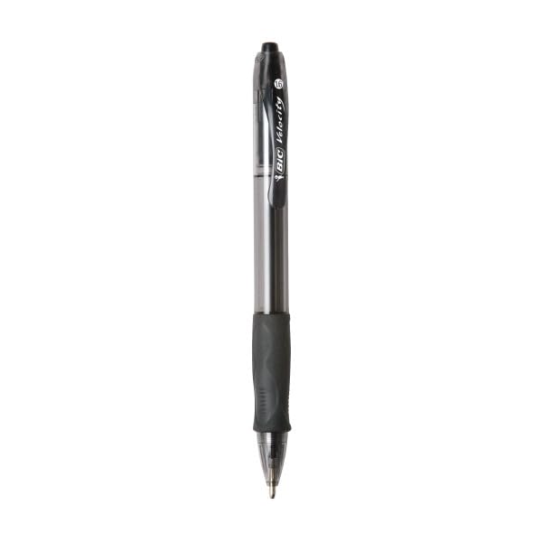 BIC Glide Bold Black Ballpoint Pens, Bold Point (1.6mm), 12-Count Pack, Retractable Ballpoint Pens With Comfortable Full Grip - image 2