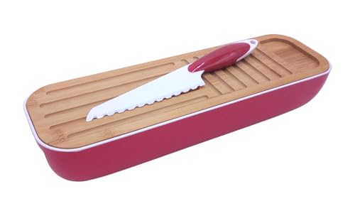 1a-Handelsagentur Panera con tabla de cortar y cuchillo de pan, cesta para pan,...